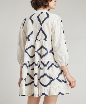 Kori - Rhombus Embroidered Mini-Dress image number 3