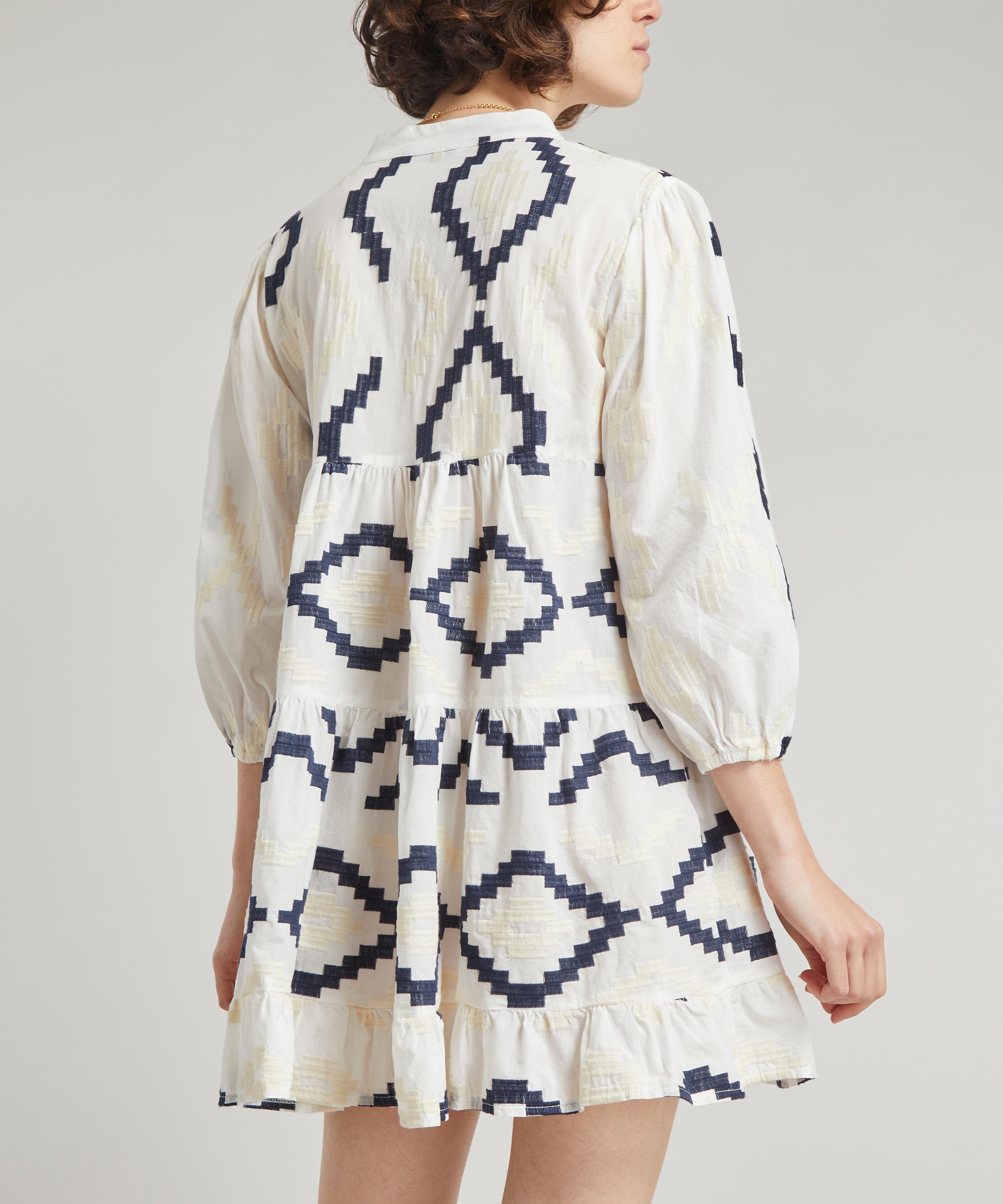 Kori Rhombus Embroidered Mini-Dress | Liberty