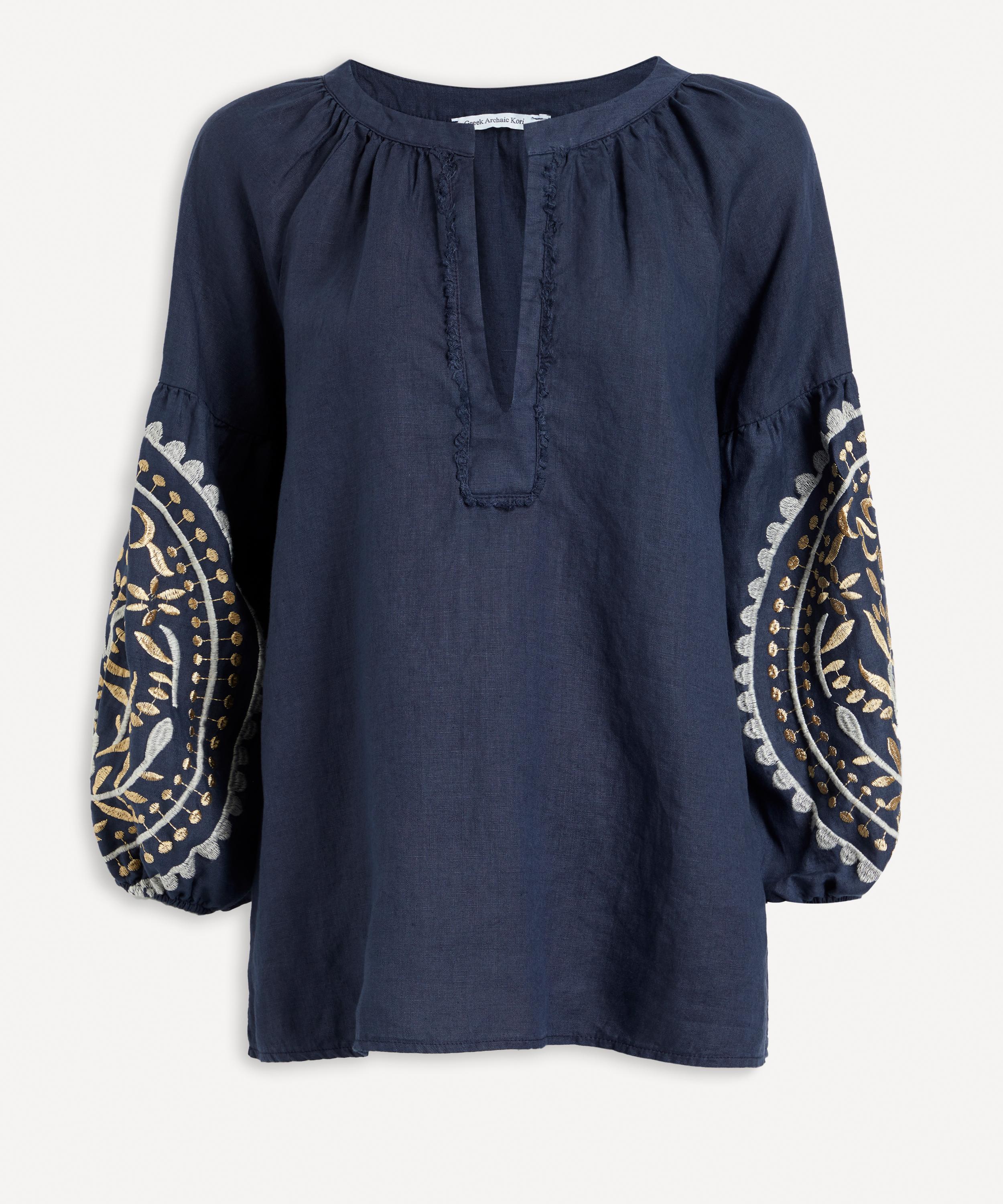 Kori - Paisley V-Neck Blouse image number 0