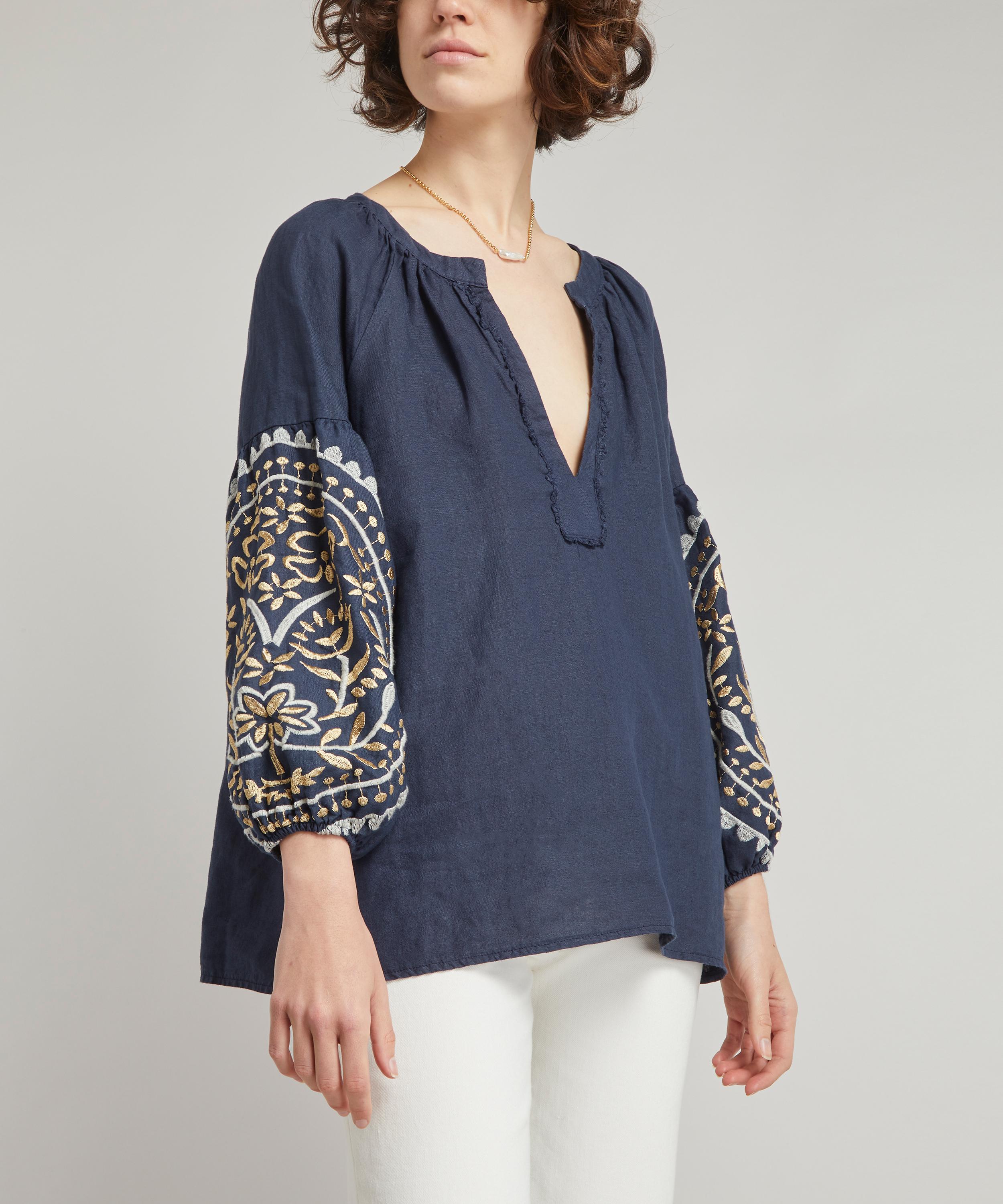 Kori - Paisley V-Neck Blouse image number 1