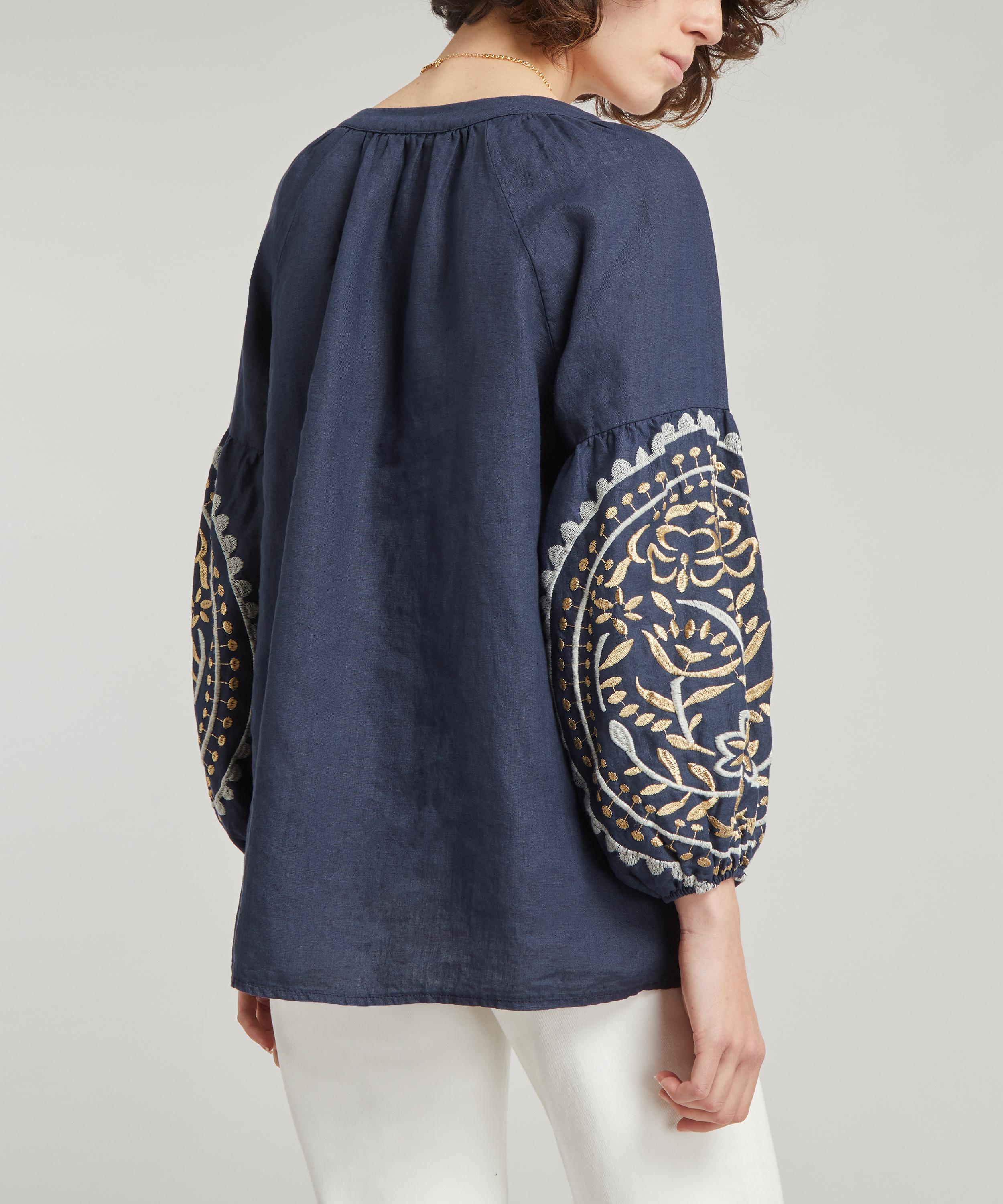 Kori - Paisley V-Neck Blouse image number 3