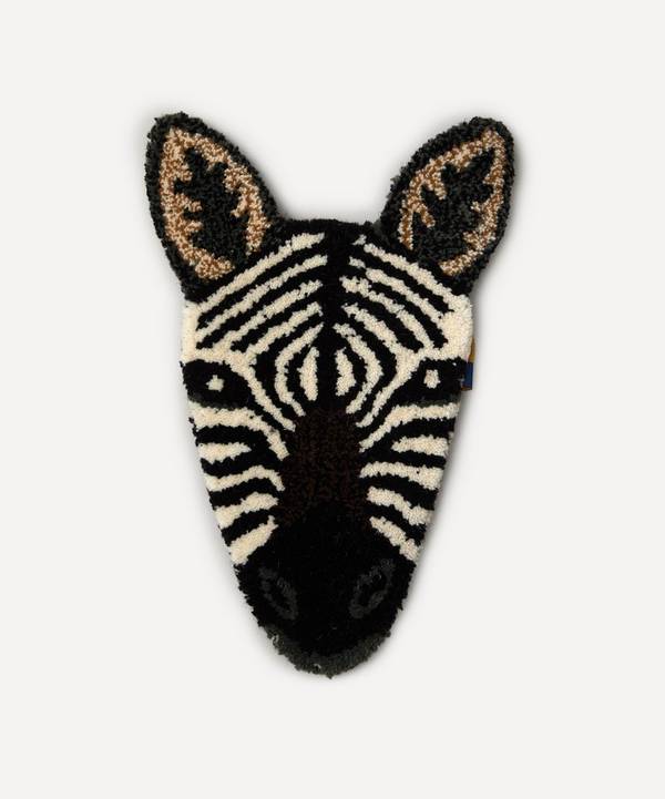 Doing Goods - Stripey Zebra Head Rug image number 0