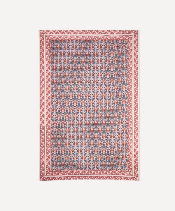 Doing Goods - Olivia Block-Printed 270x220cm Tablecloth image number null