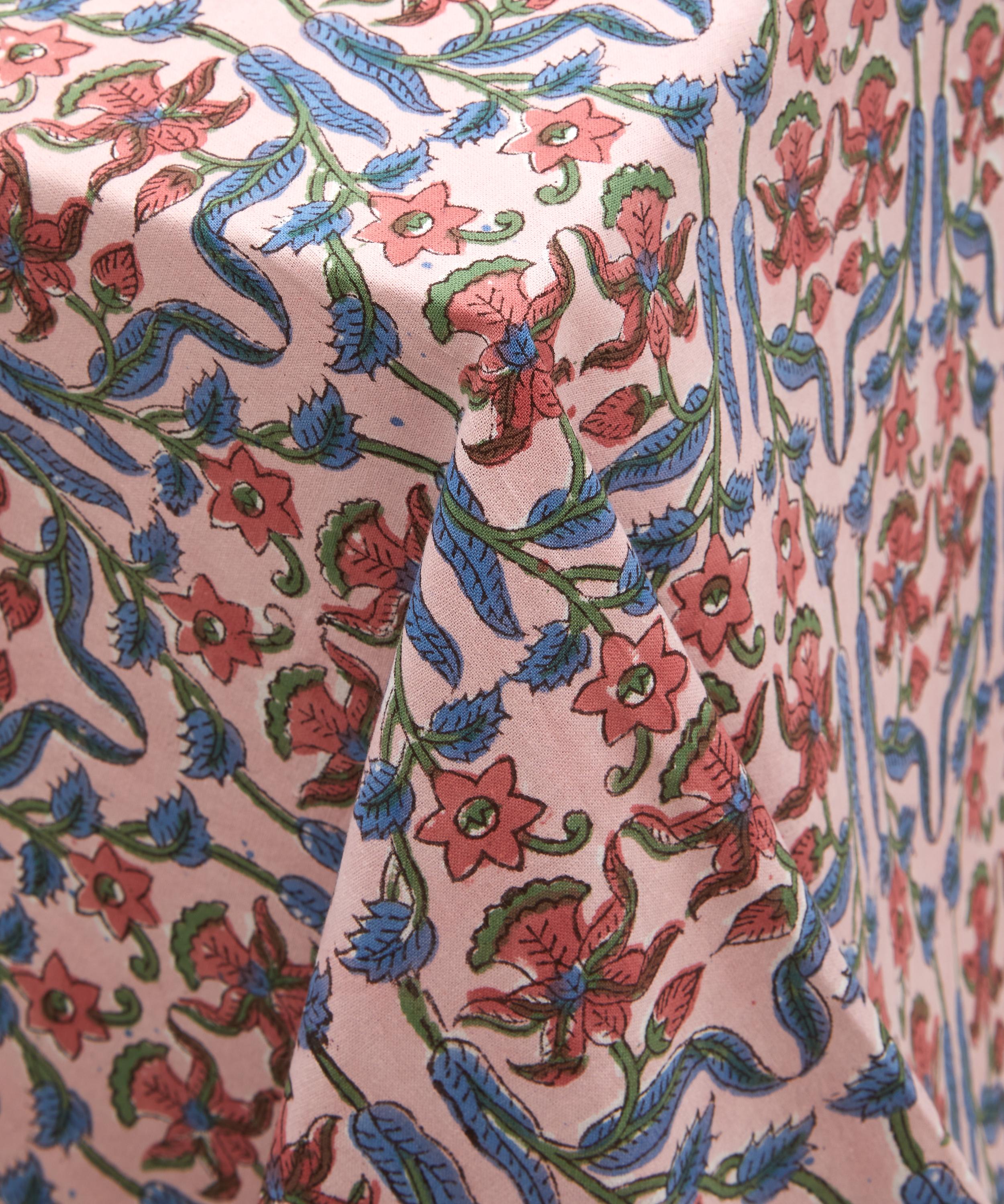 Doing Goods - Olivia Block-Printed 270x220cm Tablecloth image number 1