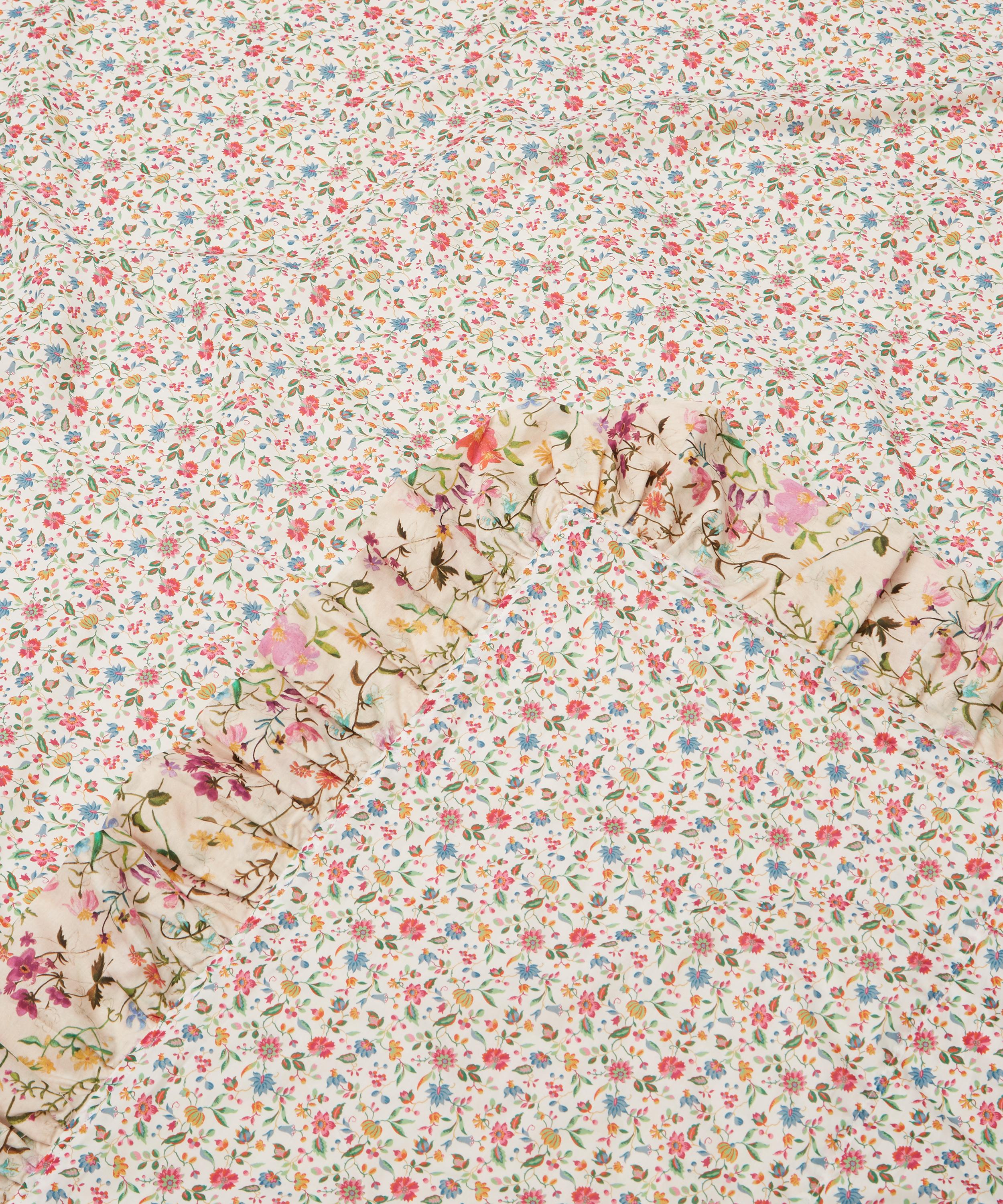 Coco & Wolf - Linen Garden and Luna Belle Gathered Frill Edged Double Bedspread image number 1