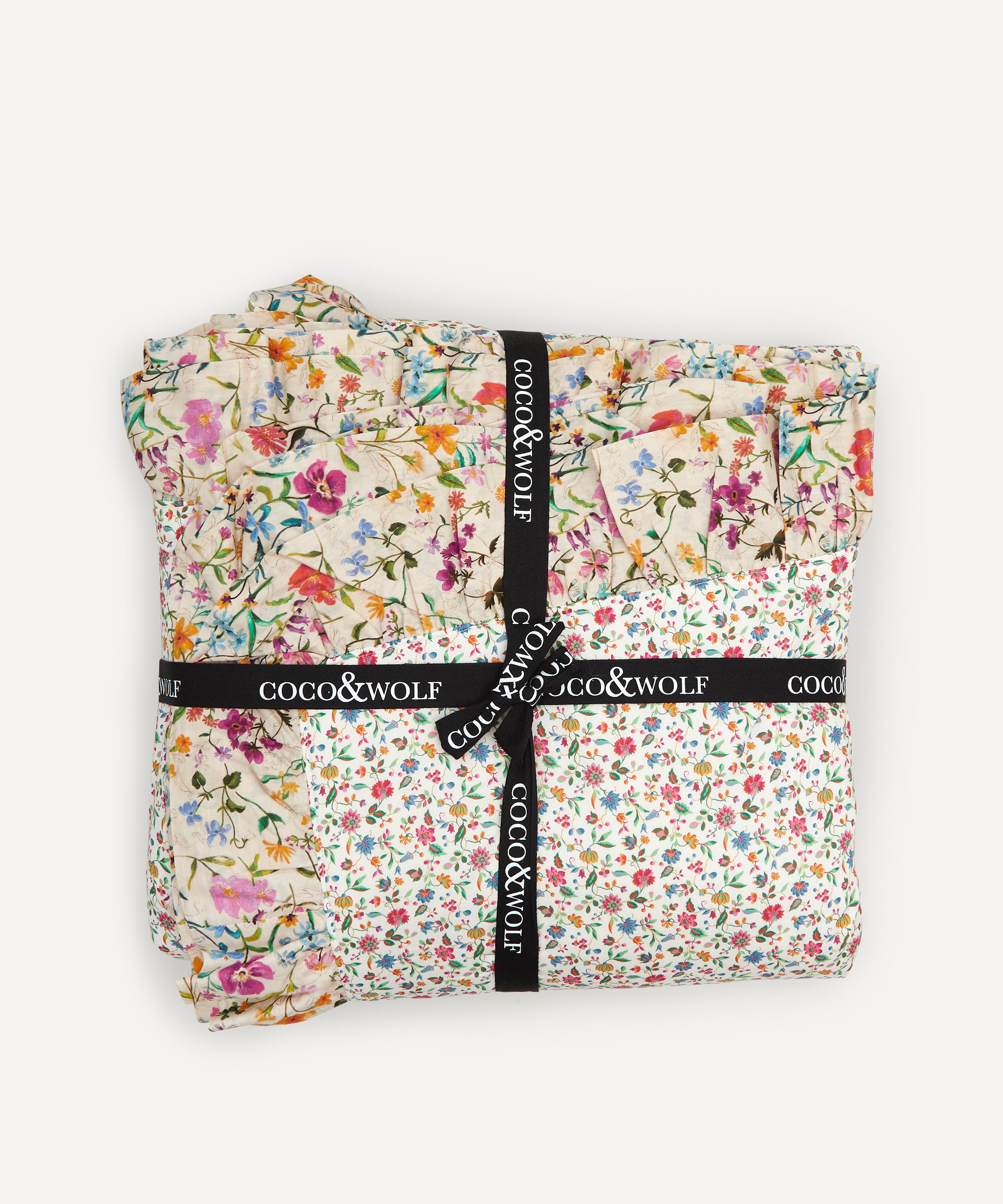Coco & Wolf - Linen Garden and Luna Belle Gathered Frill Edged King Bedspread image number 3