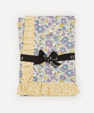 Coco & Wolf - Betsy Organic and Floral Stencil Frill Edge Pillowcases Set of Two image number 3