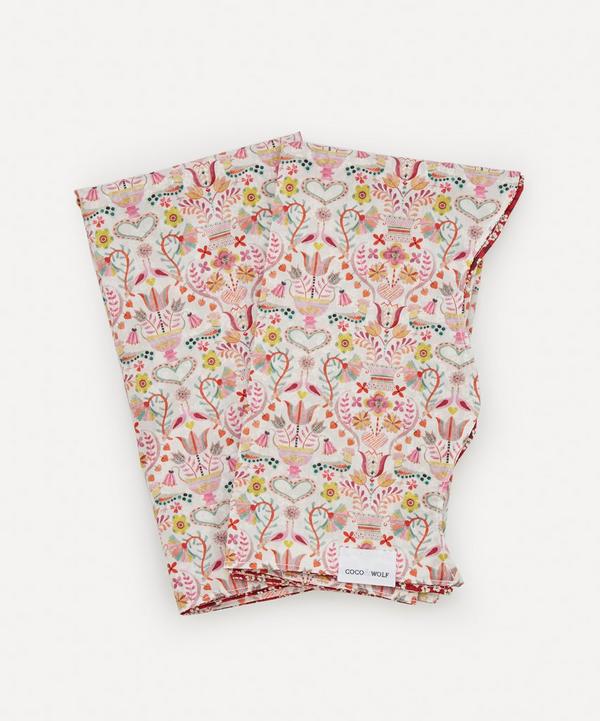 Coco & Wolf - Love Birds and Mitsi Valeria Wavy Edge Napkins Set of Two image number null