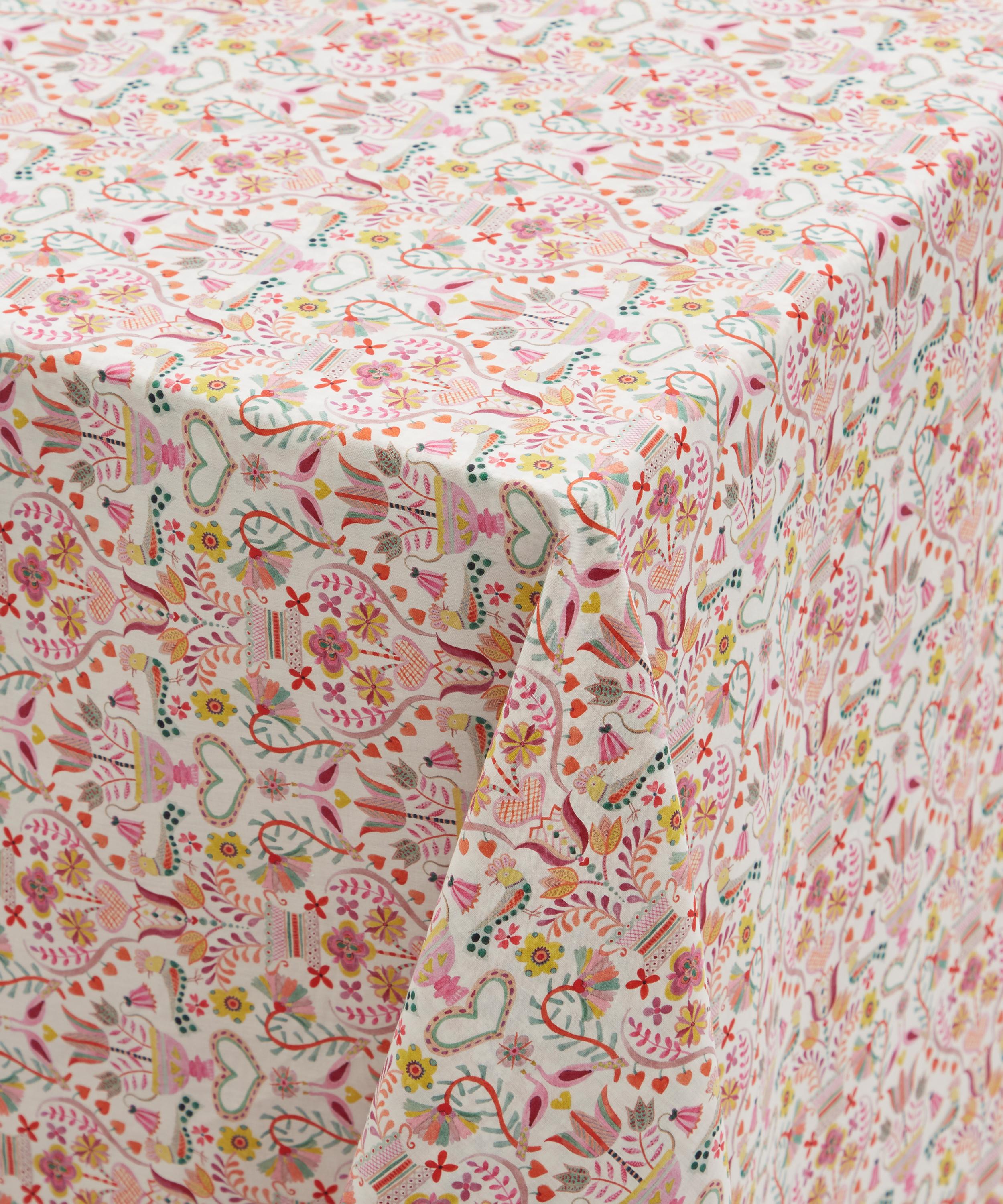 Coco & Wolf - Love Birds and Mitsi Valeria Wavy Edge Tablecloth Medium image number 1