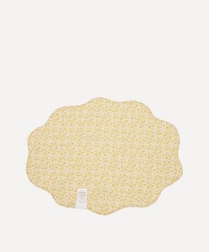 Coco & Wolf - Linen Garden and Floral Stencil Wavy Edge Placemat image number 1