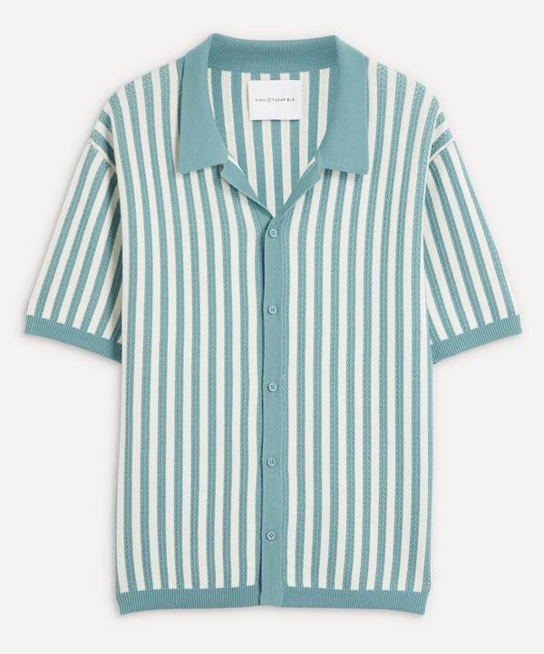 King & Tuckfield - Striped Camp Collar Shirt image number 0