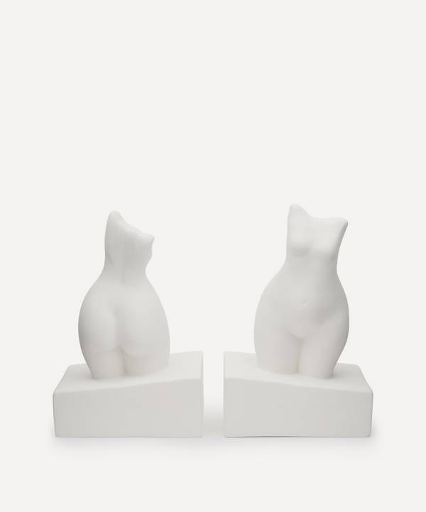 Anissa Kermiche - White Textured Bookends Set of Two image number 0