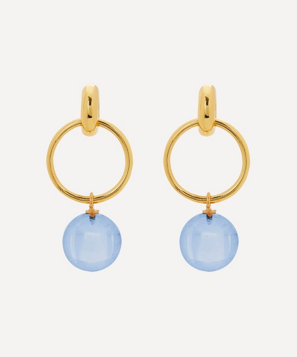 Shyla - Gold-Plated Layla Glass Ball Drop Earrings image number null