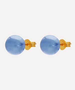 Shyla - Gold-Plated Glass Ball Stud Earrings image number 2