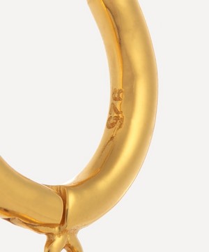 Shyla - Gold-Plated Rochelle Solid Ball Huggie Hoop Earrings image number 3