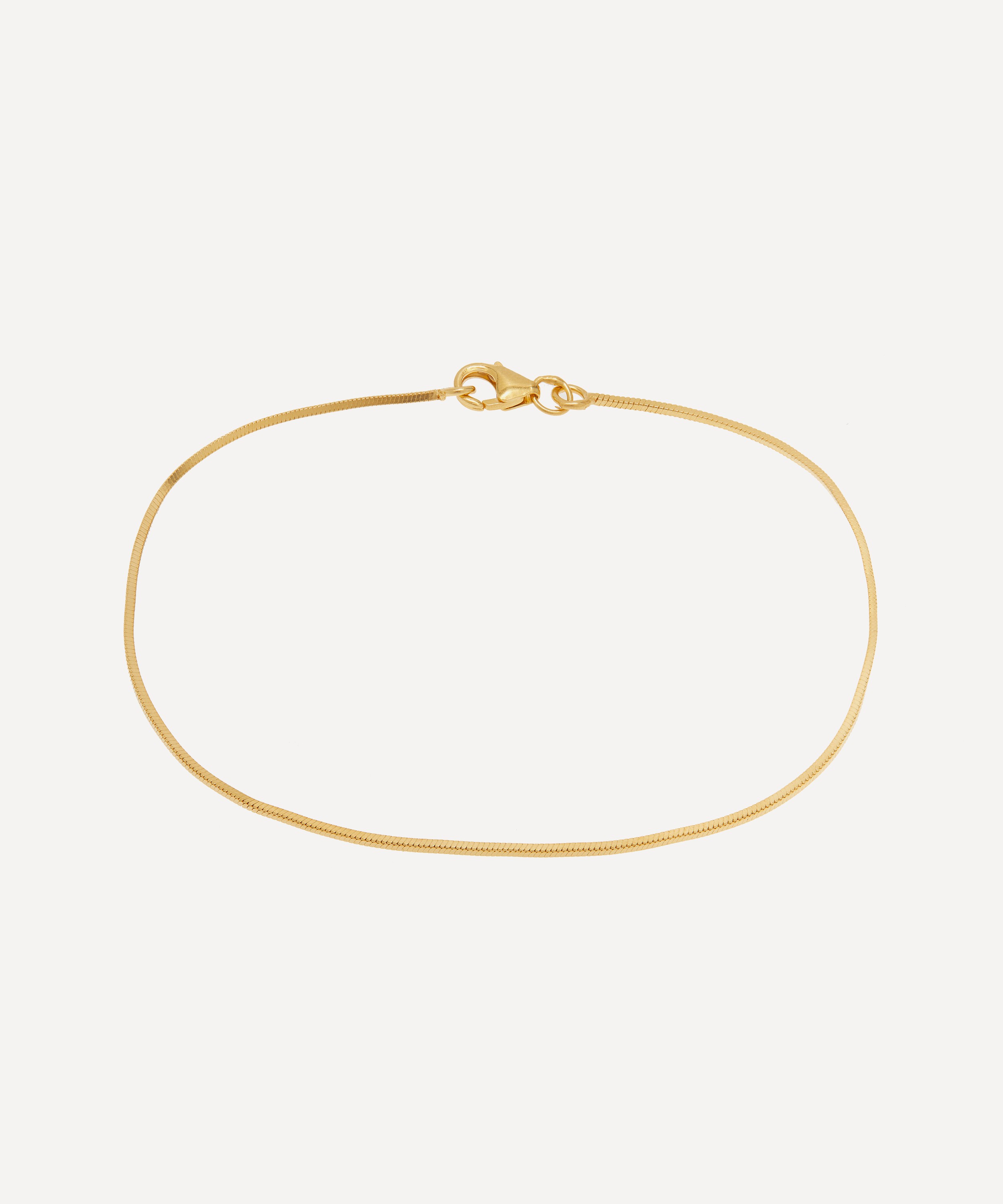 Shyla - Gold-Plated Thin Snake Chain Bracelet image number 0