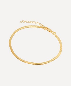 Shyla - Gold-Plated Thick Snake Chain Bracelet image number 2