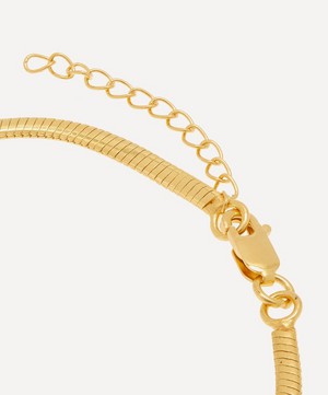 Shyla - Gold-Plated Thick Snake Chain Bracelet image number 3