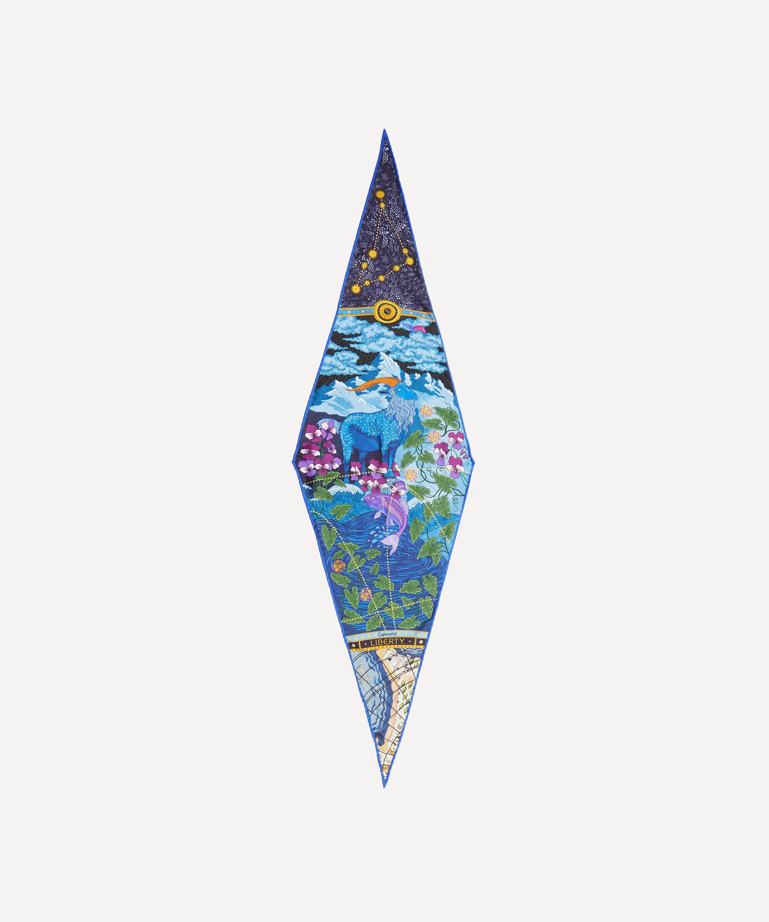 Liberty - Capricorn 100 x 30cm Silk Twill Lozenge Scarf image number 0