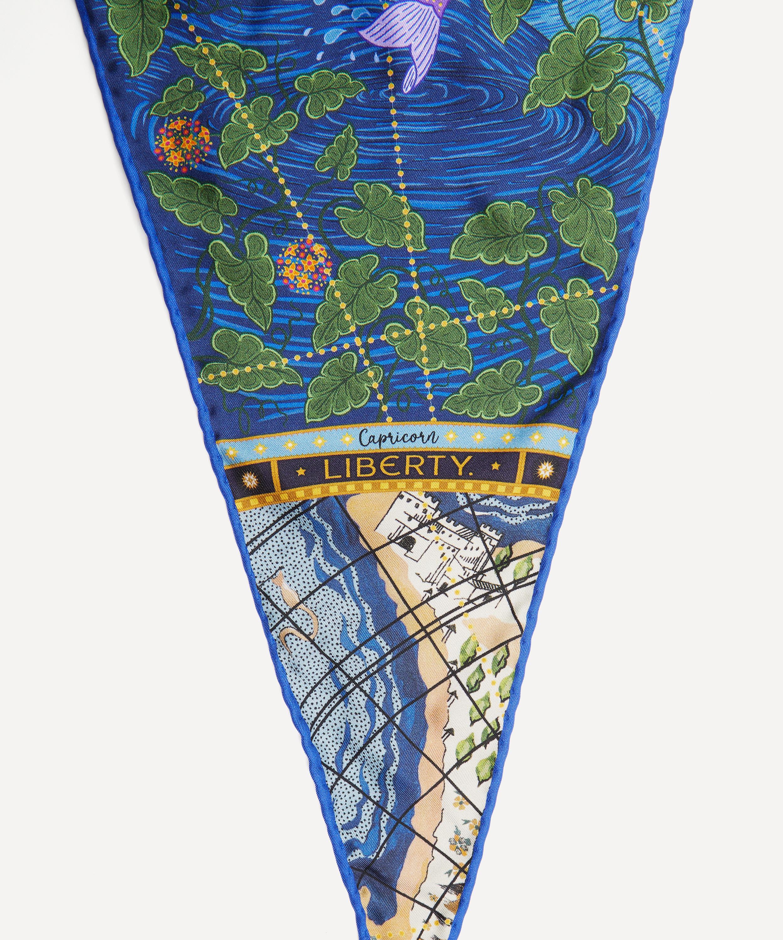 Liberty - Capricorn 100 x 30cm Silk Twill Lozenge Scarf image number 2