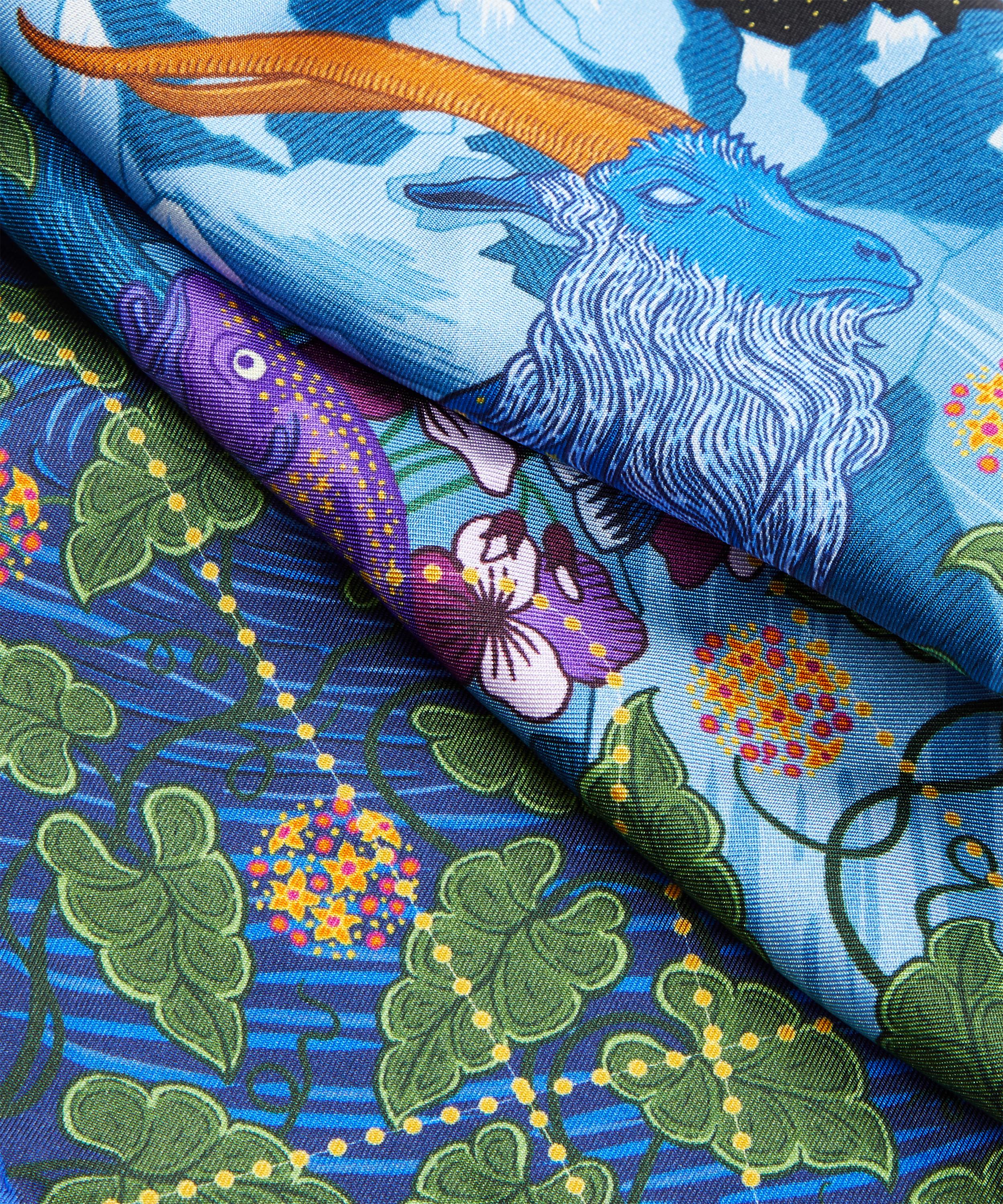 Liberty - Capricorn 100 x 30cm Silk Twill Lozenge Scarf image number 3