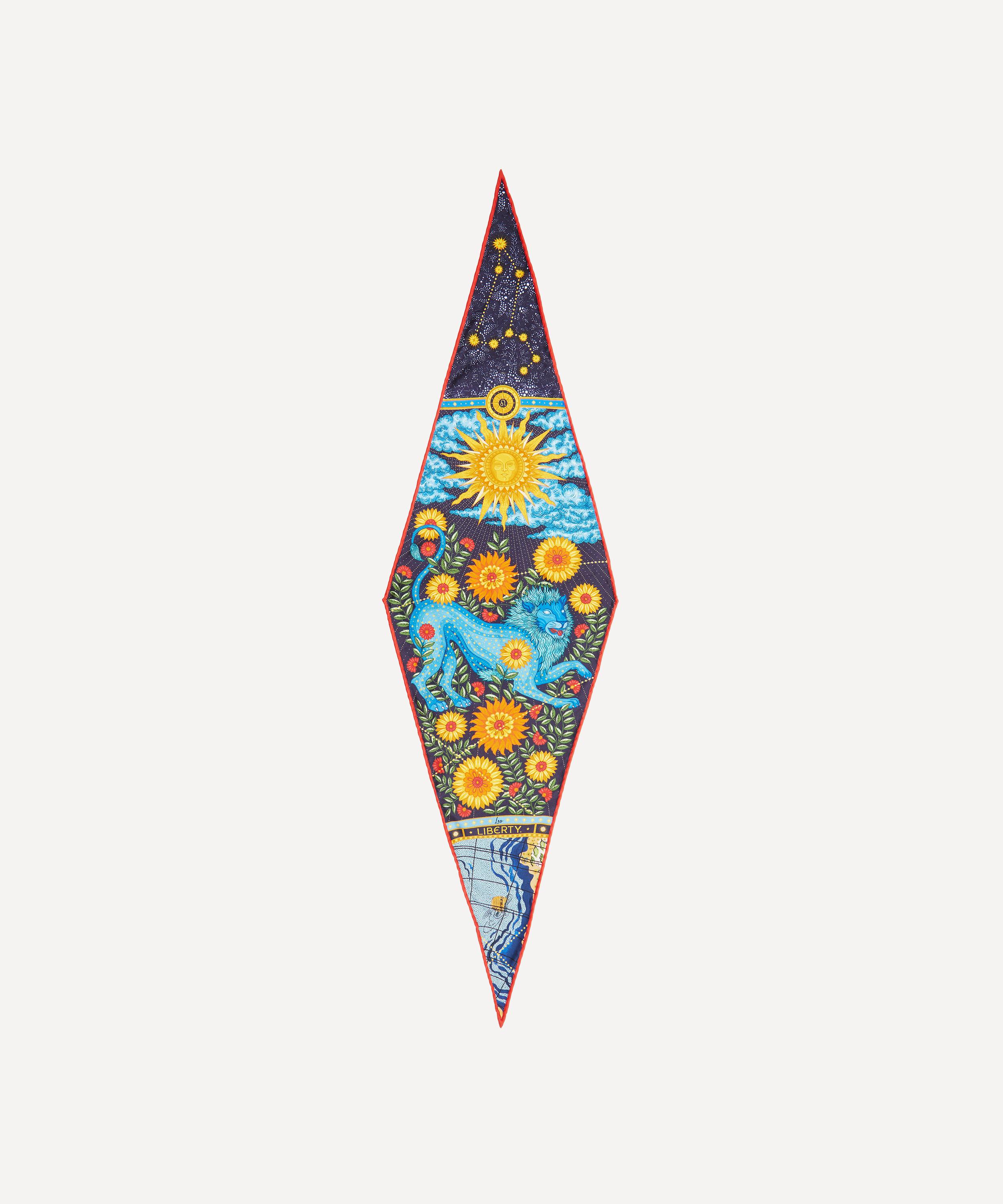 Liberty - Leo 100 x 30cm Silk Twill Lozenge Scarf image number 0