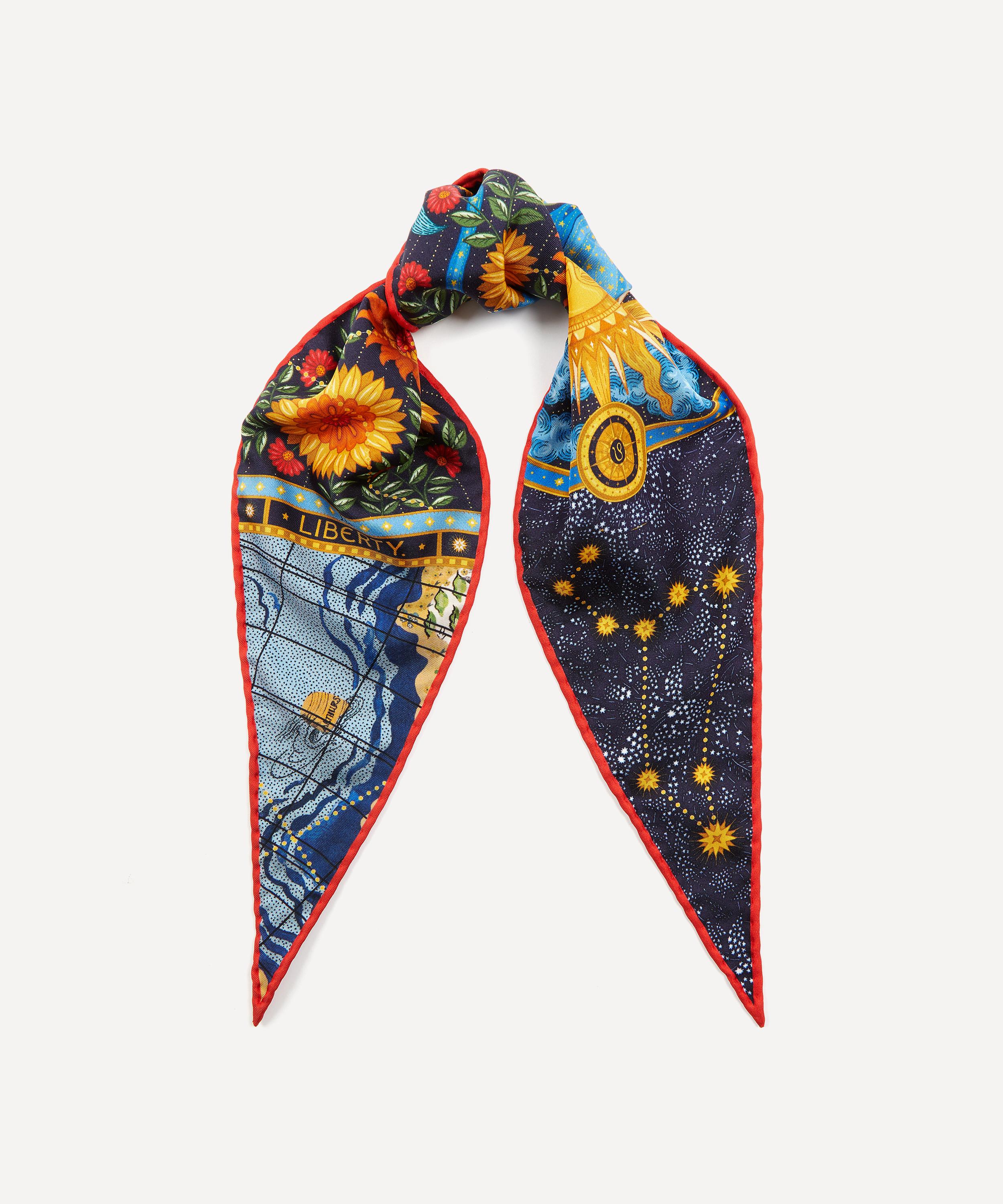 Liberty - Leo 100 x 30cm Silk Twill Lozenge Scarf image number 1