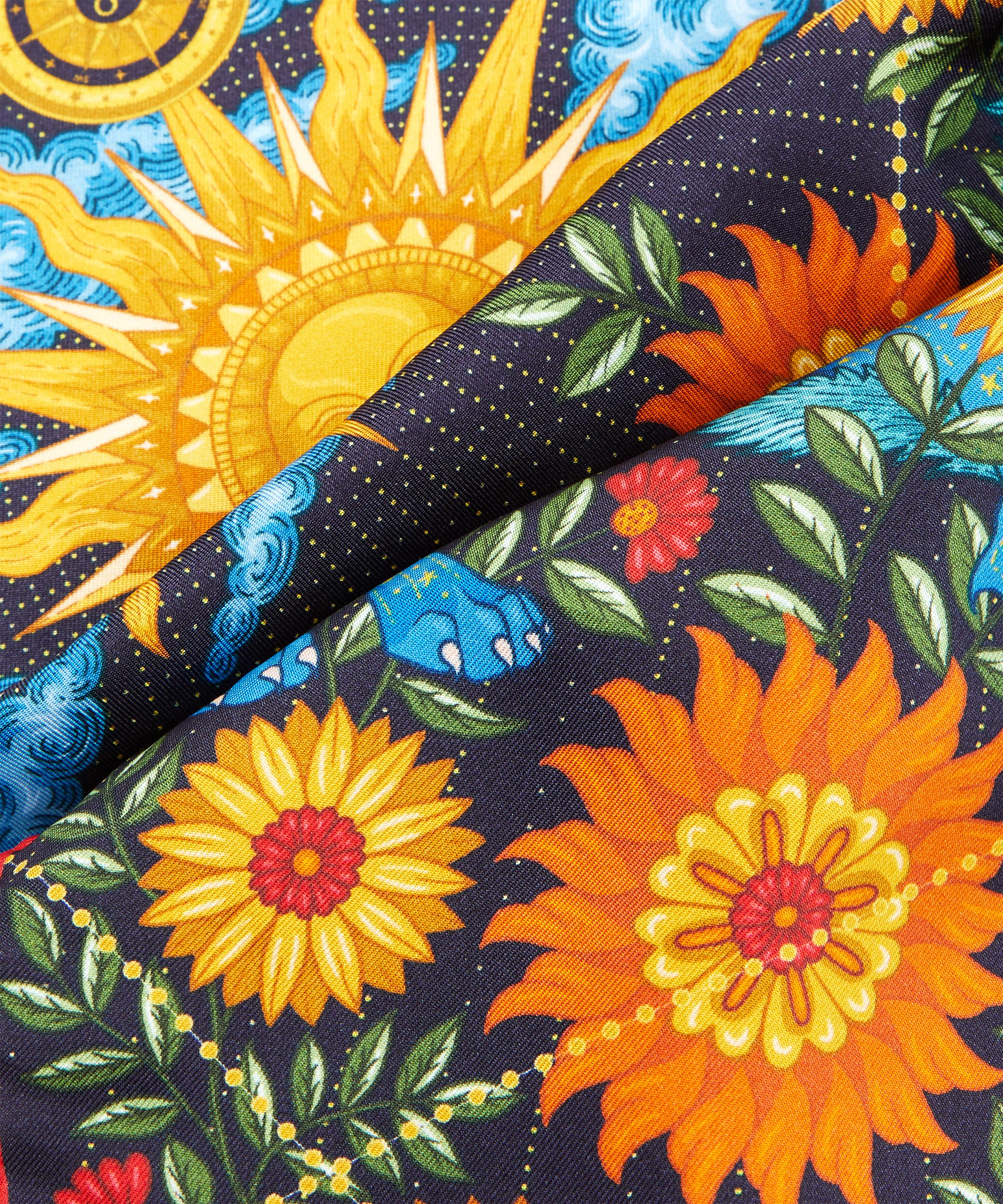 Liberty - Leo 100 x 30cm Silk Twill Lozenge Scarf image number 3