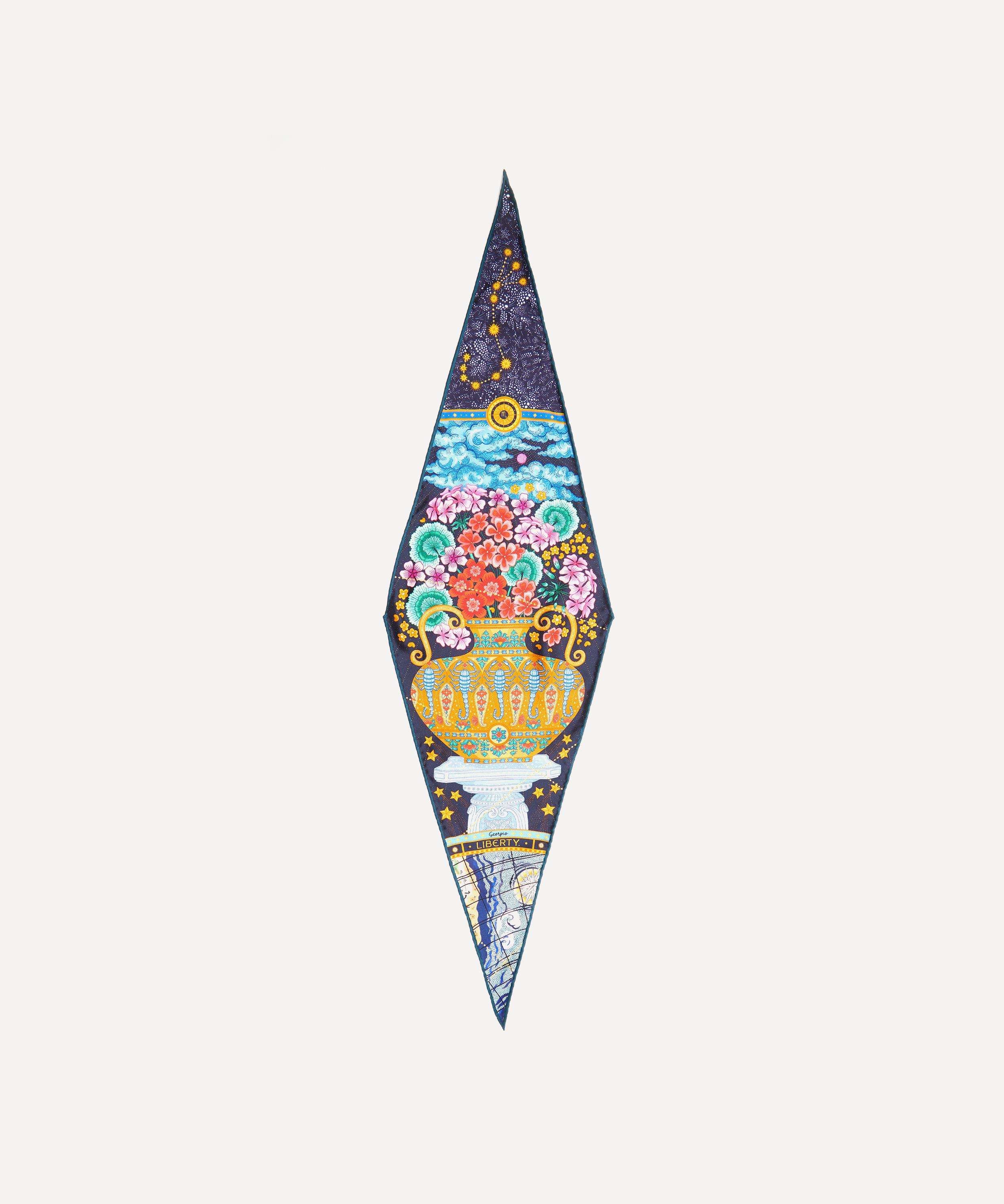 Liberty - Scorpio 100 x 30cm Silk Twill Lozenge Scarf image number 0