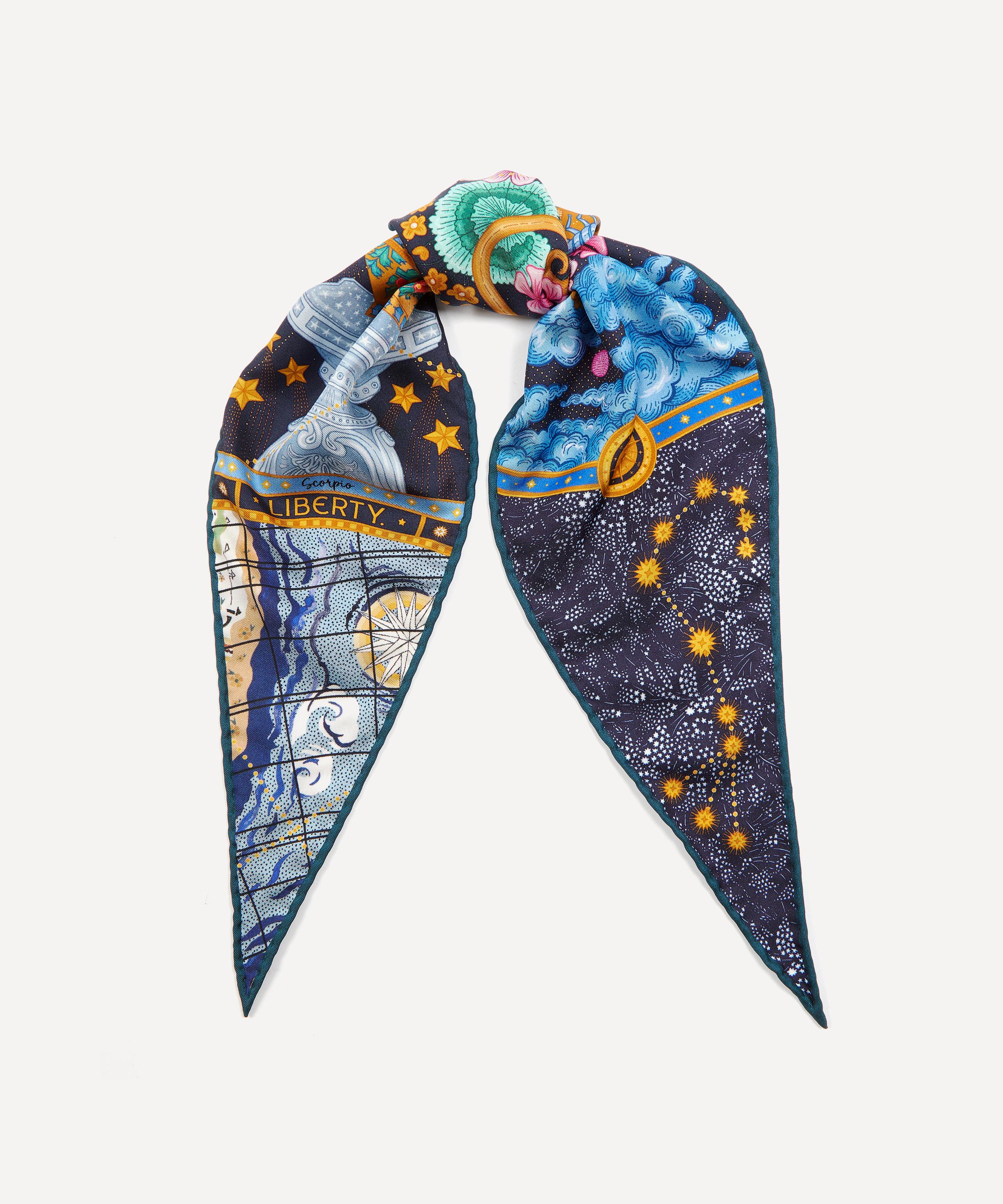 Liberty - Scorpio 100 x 30cm Silk Twill Lozenge Scarf image number 1