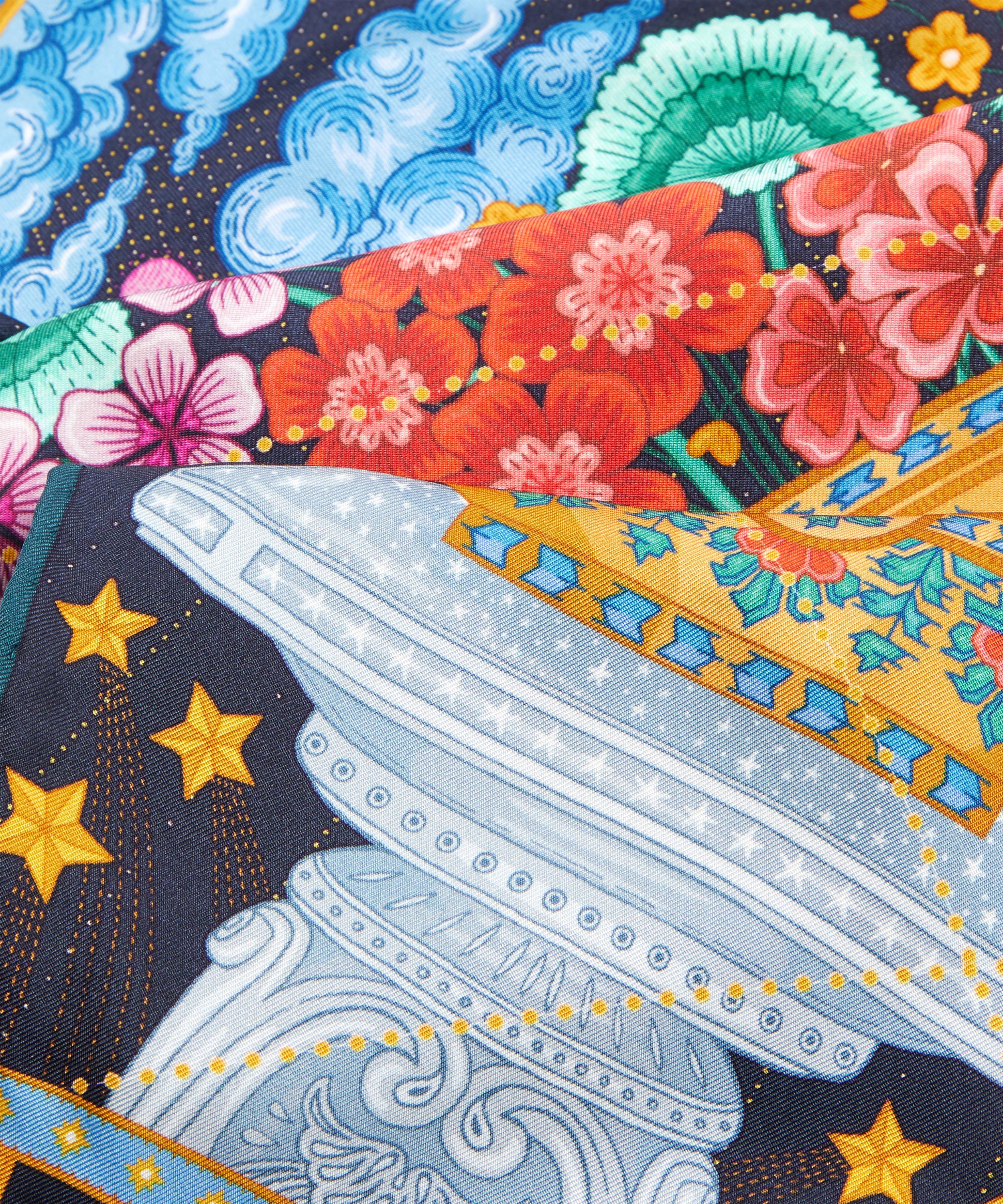 Liberty - Scorpio 100 x 30cm Silk Twill Lozenge Scarf image number 3