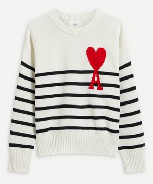 Ami - Ami de Coeur Striped Sweater image number 0