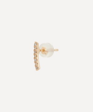 Hirotaka - 10ct Gold Gossamer Diamond Single Stud Earring image number 2