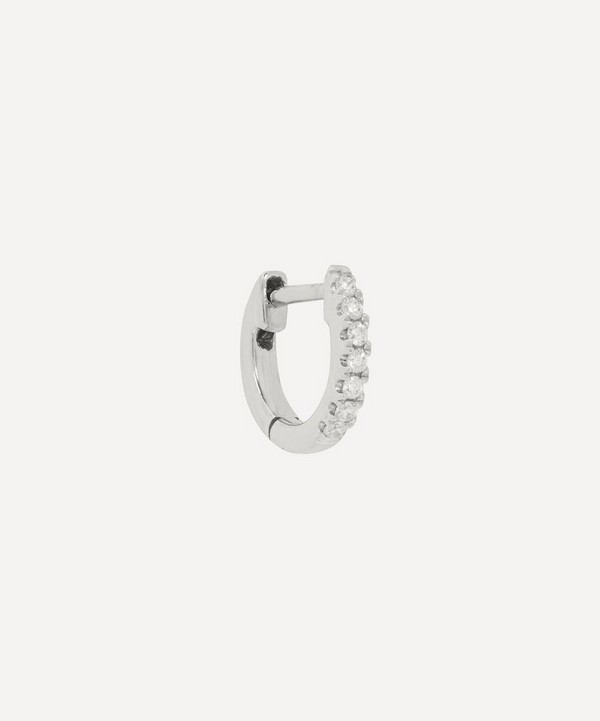 Roxanne First - Teeny-Weeny Diamond Single Huggie Hoop Earring image number null