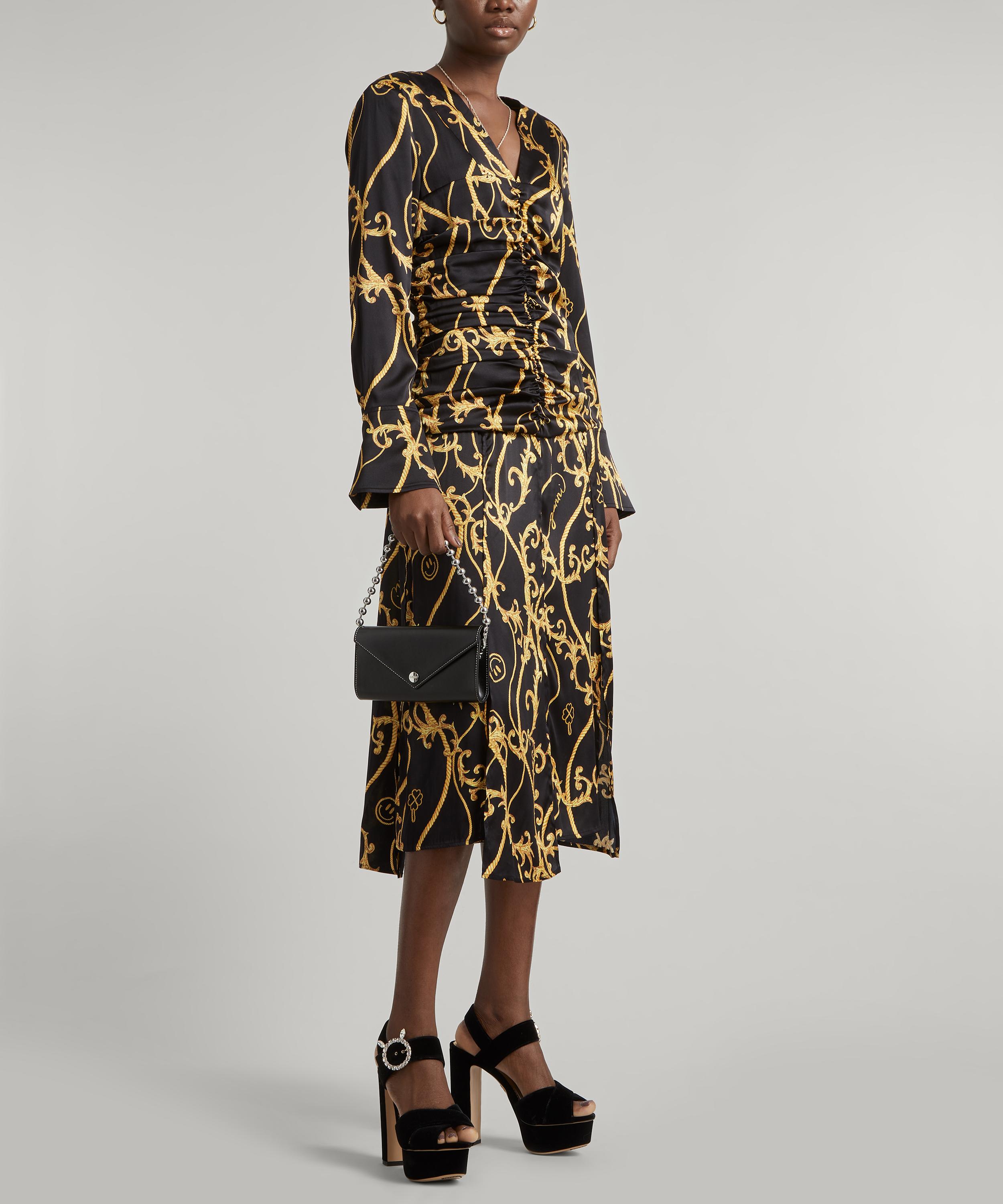 Ganni - Silk Stretch Gathered Dress image number 1
