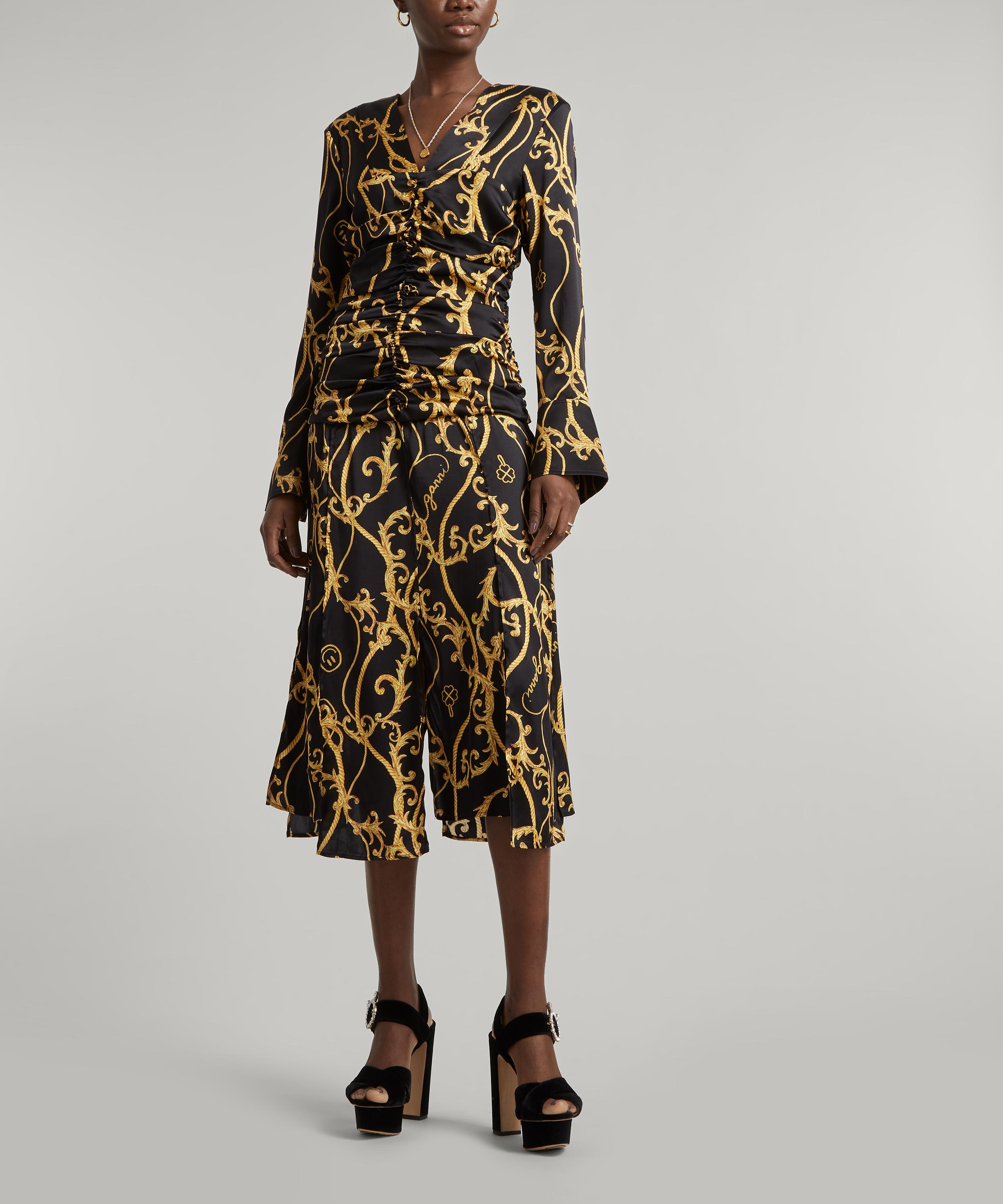 Ganni - Silk Stretch Gathered Dress image number 2