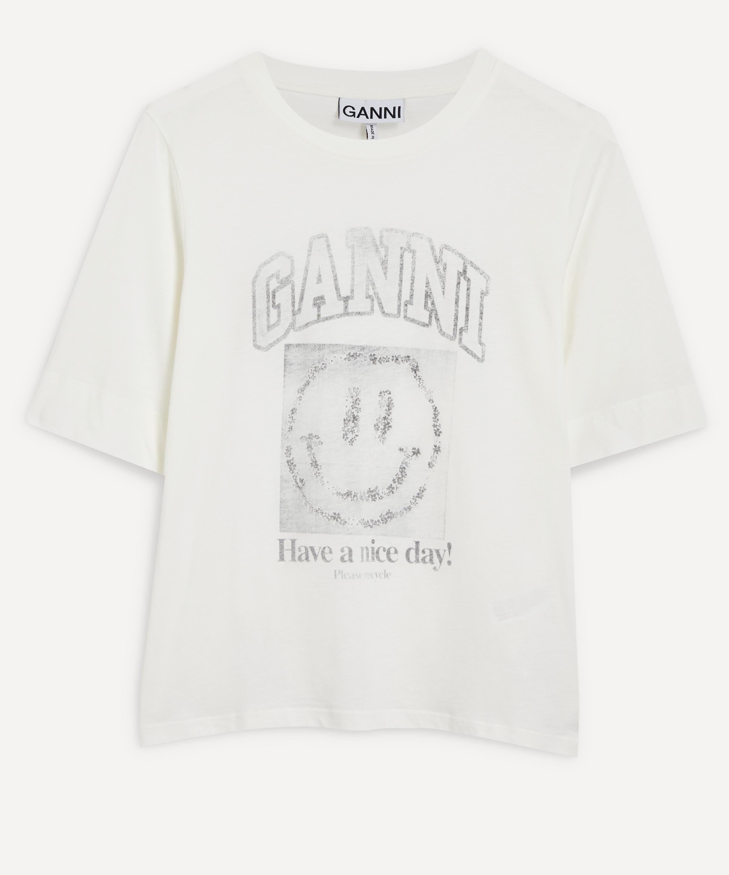 Ganni - Smile Graphic T-Shirt image number 0