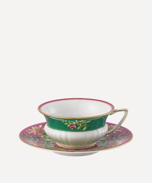 Wonderlust Pink Lotus Bone China Teacup & Saucer