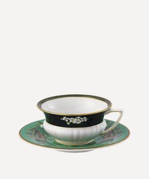 Wonderlust Emerald Forest Bone China Teacup & Saucer