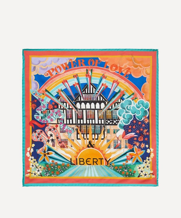 Liberty - The Power of Love & Liberty 45 x 45cm Silk Twill Scarf image number null