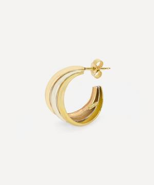 Kojis - 18ct Gold Tri-Colour Hoop Earrings image number 2