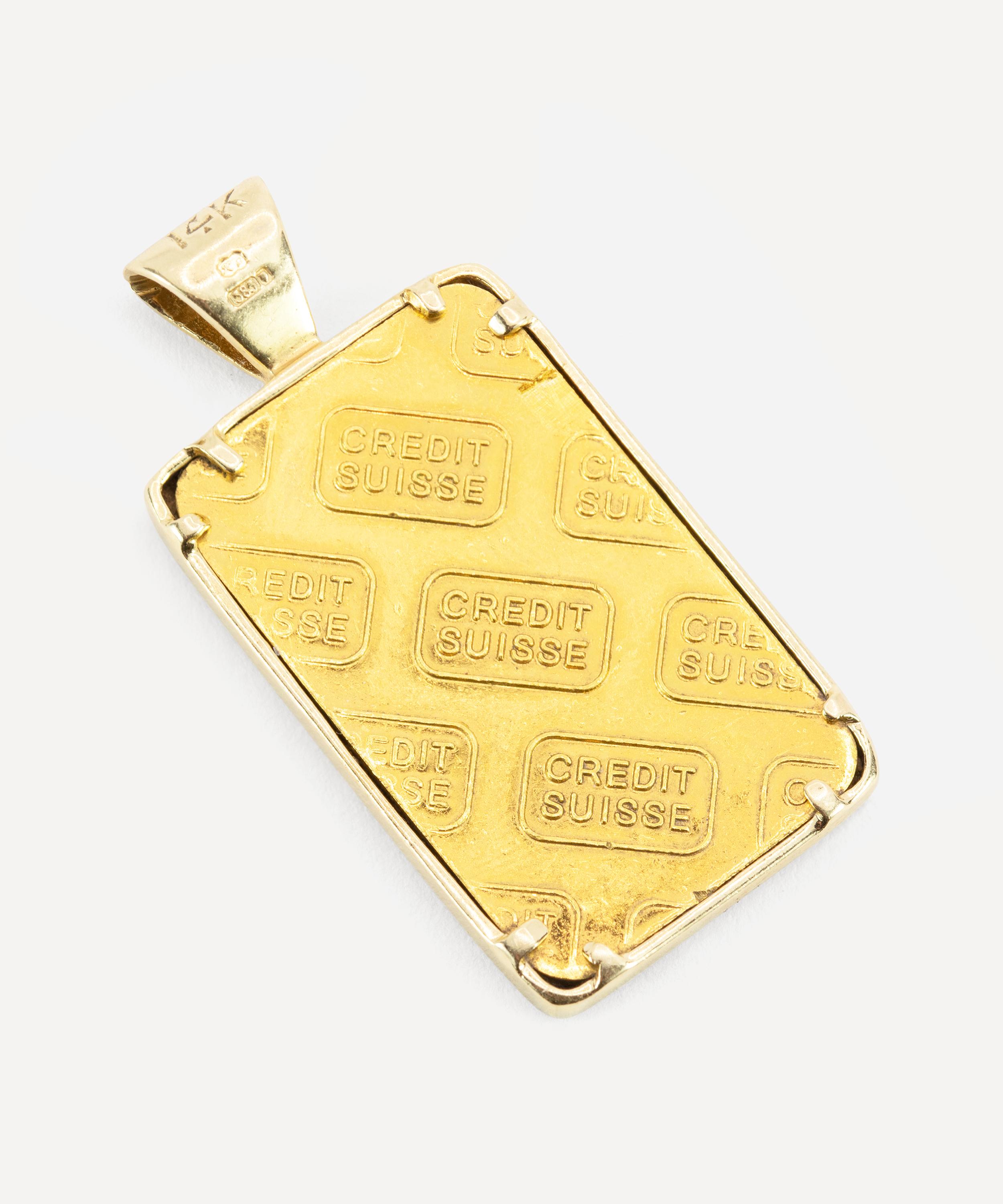 Kojis - Gold Diamond Bullion Charm image number 1