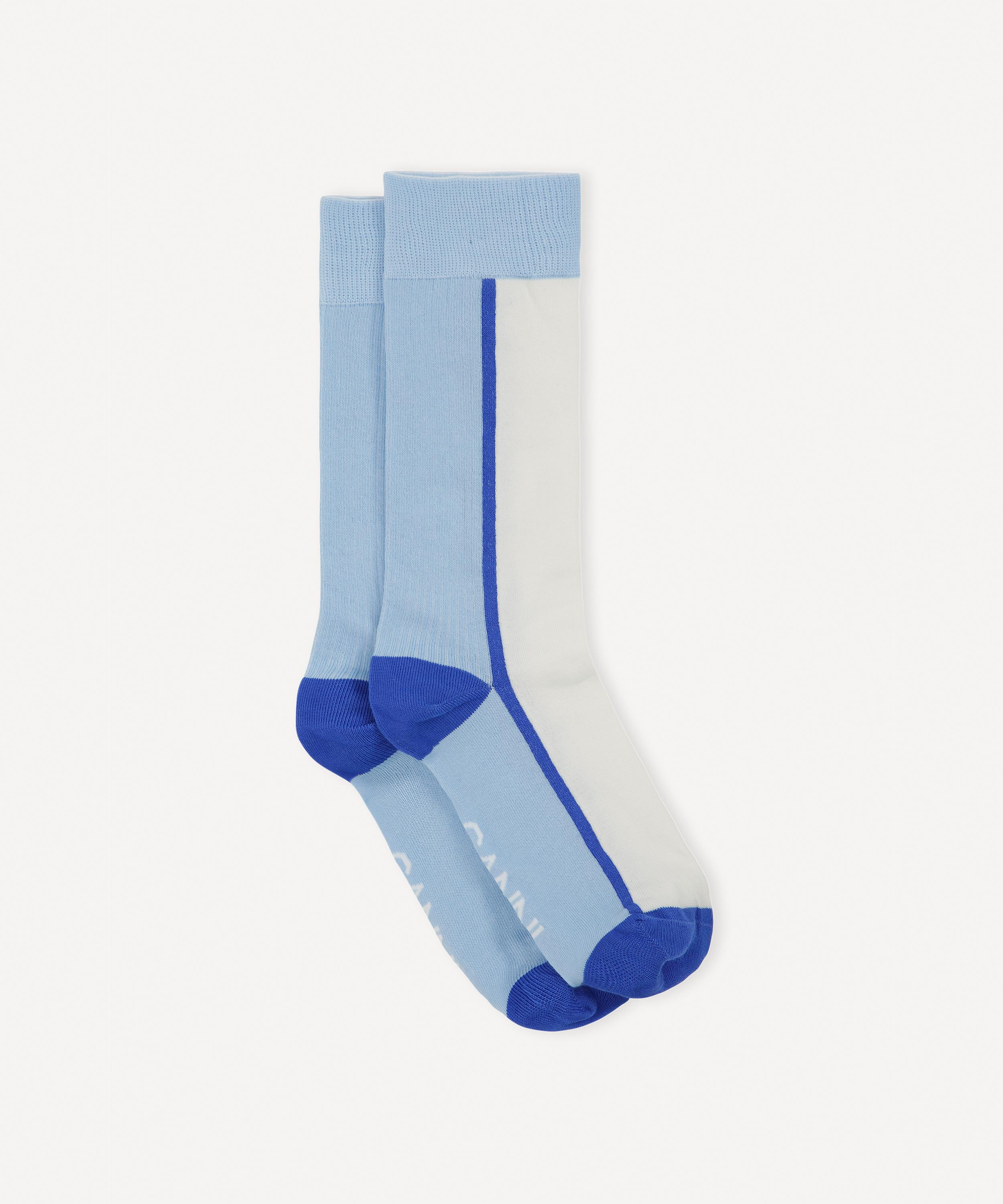 Acne Studios - Long Block Stripe Socks image number 0