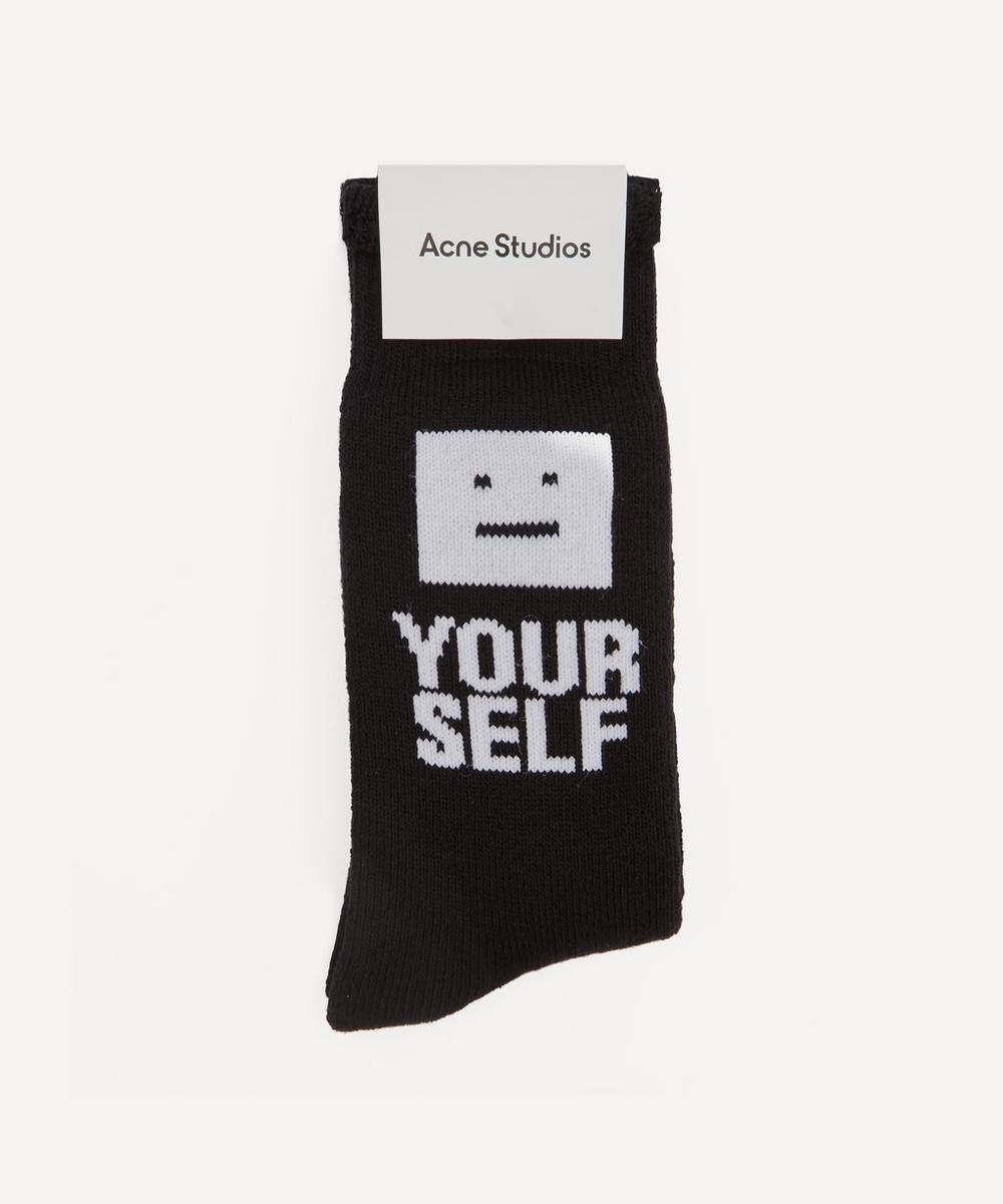 Acne Studios - Face Yourself Logo Socks