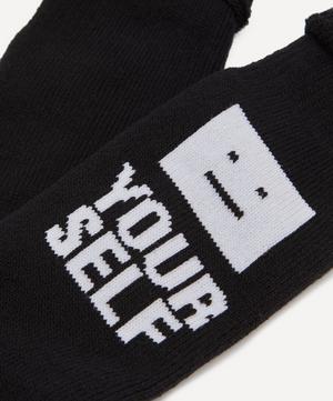 Acne Studios - Face Yourself Logo Socks image number 3