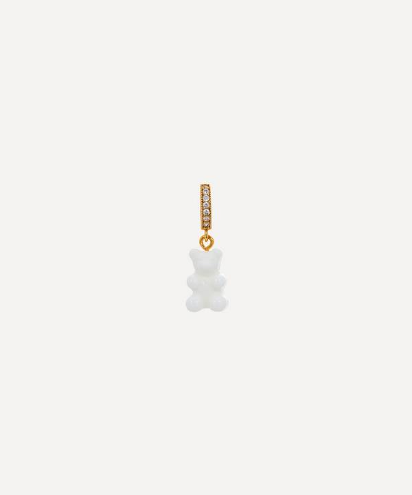 Crystal Haze - 18ct Gold-Plated Nostalgia Bear Resin and Crystal Pavé Charm image number 0