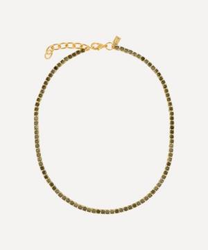 18ct Gold-Plated Serena Crystal Necklace
