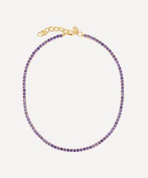 18ct Gold-Plated Serena Crystal Necklace
