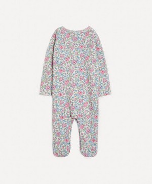 Liberty - Felicite Jersey Babygrow 3-24 Months image number 1