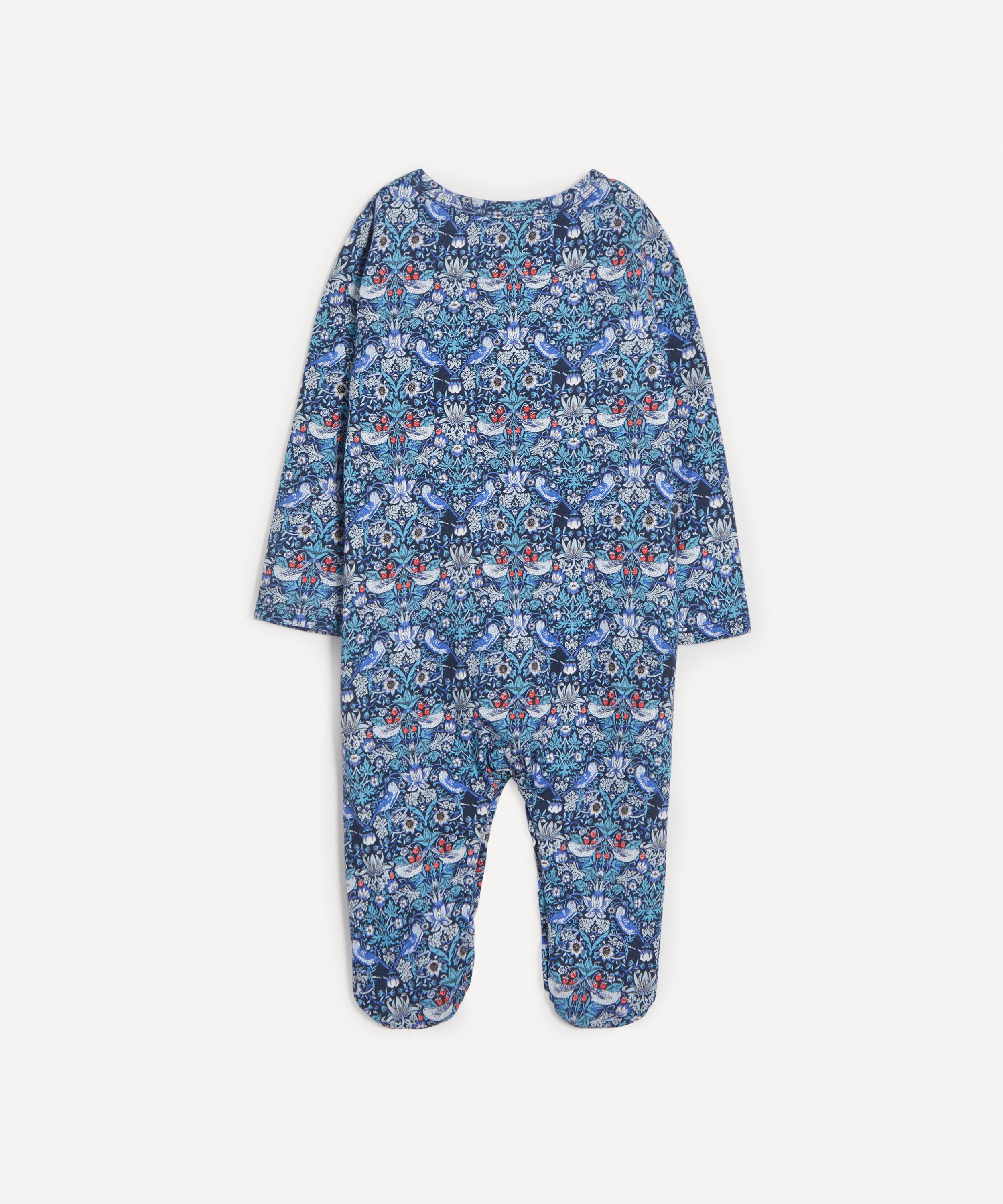 Liberty - Strawberry Thief Jersey Babygrow 3-24 Months image number 1